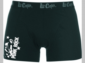 Punk Rock čierne trenírky BOXER s tlačeným logom, top kvalita 95%bavlna 5%elastan